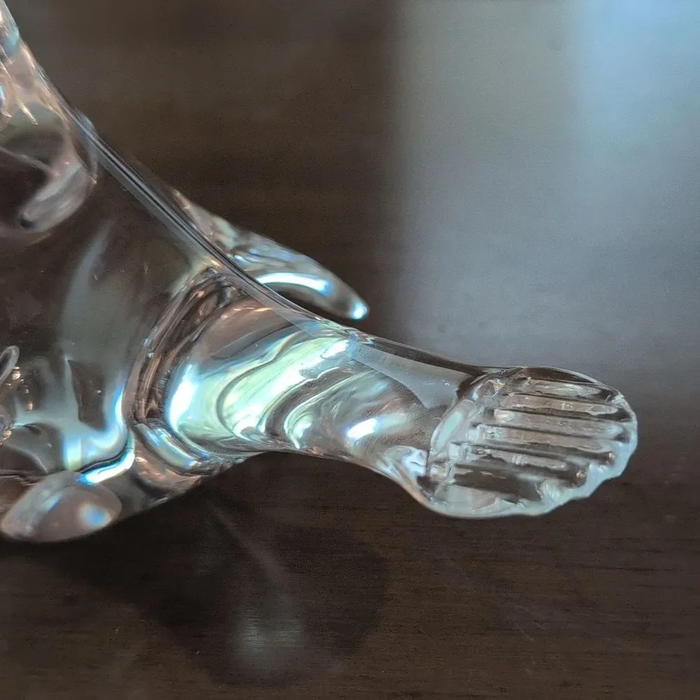 Elegant Vintage Art Glass Bird Figurine Paperweight